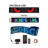 Led Matrix Panel 133Cm X 19Cm Rgb Ekran Kumandalı Telefon Kontrollü Led Vitrin Kayan Yazı 16X144