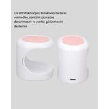 LED Mini Oje Kurutucu Taşınabilir Hızlı Kuruma Cihazı 3 LED Işıklı ( Lisinya )