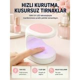 Led Mini Oje Kurutucu Taşınabilir Hızlı Kuruma Cihazı 3 Led Işıklı Yeni Nesil
