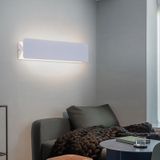 LED Modern İç Mekan Duvar Lambası 270° Dönen Ayarlanabilir Açı Duvar Lambası Yatak Odası Oturma Odası Koridor Merdiven için Uzun Alüminyum Duvar Aydınlatması (Beyaz Beyaz Işık, 46 cm)