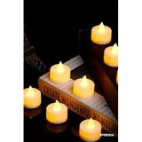Led Mum 10 Adet Tealight Mum Led Işıklı Dumansız Pilli Led Mum 3,5 cm çap