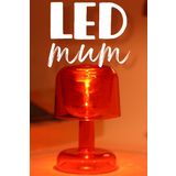 Led Mum İskandinav Tip Pil Dahil Dumansız Alev Ledli Yapay Dekoratif Mum Dekor Işığı Kırmızı PT428