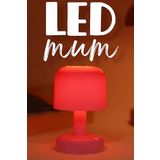 Led Mum İskandinav Tip Pil Dahil Dumansız Alev Ledli Yapay Dekoratif Mum Dekor Işığı Pembe PT427