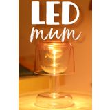 Led Mum İskandinav Tip Pil Dahil Dumansız Alev Ledli Yapay Dekoratif Mum Dekor Işığı Pembe PT428