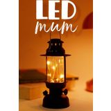 LED Mum Kamp Lambası 1 Adet - Tipi Pil Dahil Dumansız Alev Ledli Dekoratif Mum Dekor Işığı Beyaz PT437
