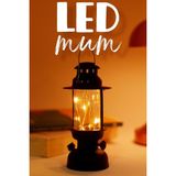 LED Mum Kamp Lambası Tipi Pil Dahil Dumansız Alev Ledli Yapay Dekoratif Mum Dekor Işığı Siyah PT437 - Akasya - Seçenek 1