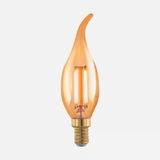 Led Mum Kıvrık 4W Amber 1700K Ampul (5'Li Paket)