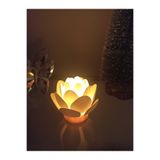 Led Mumlu Aydınlatma Lotus Çiçeği Dekorasyon Yılbaşı Hediyelik LED MUM DAHİLDİR