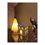 Led Mumlu Yılbaşı Ağacı ve Evi 8-12 CM 2 ADET LED MUM DAHİLDİR