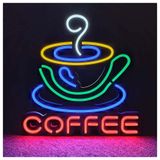 LED Neon Işıklar / Işıklı Tabelalar / Reklam Tabelaları Kahve Neon Tabela LED Neon Işıklar / Işıklı İşaretler / Reklam İşaretleri, Kulüp Garaj Odası Vitrin Otel Pub Caf için Sanat Duvar Dekoratif