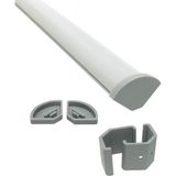 Led Paketim LP-4545 150cm Lineer Led Bar Boş Kasa Düz Renk ile 45 Derece Açılı Aydınlatma Çözümü