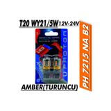 Led Ph7215 Na B2 [Photon] T20 Wy21/5W 12V - 24V Amber (2 Adet Bir Paket)