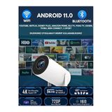 Led Projeksiyon Cihazı 4K Çözünürlük 100000:1 Kontrast Bluetooth Android 11 Wifi Beyaz