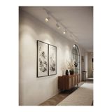 LED PROJEM 30W Led Beyaz Kasa Ve Günışığı Ray Spot 5 li set 360 Derece Led Ray Spot Lamba 2 Metre Raylı Spot