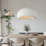 Led Projem Kaya Beton Tekli Sarkıt Avize Beton E27 Modern Avize - 50cm - Beyaz