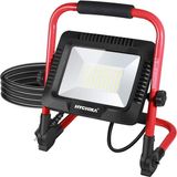 LED Şantiye Projektörü, 50 W, Hychıka LED Projektör, 5500 Lm, 6500 K, Su Geçirmez IP65 Çalış
