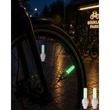 LED Sibop Lambası Bisiklet Motor Araba Jant Işığı 2li Set - Renkli - 1