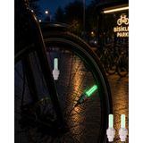 LED Sibop Lambası Bisiklet Motor Araba Jant Işığı 2li Set - Renkli