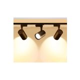 Led Siyah Kasa Günışığı 1 Metre Raylı 3'lü 30w Ray Spot Vitrin Mağaza Armatürü Gün Işığı