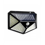 Led Solar Duvar Armatürü Beyaz Işık (Siyah)