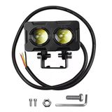 Led Spot Işık Ve Sarı Beyaz Projektör Lens 2 Gözlü Dikdörtgen Baykuş Led Off Road Lamba Motosiklet Ve İş Makinesi Projektörü 12V-85V