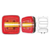 LED STOP LAMBASI 7 FONKSİYONLU 12 VOLT KARE