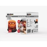 Led Tepe Döner İkaz Lambası Cıvata+Vantuz Ve Mıknatıs Bağlantılı 10 Fonksiyon 12/24V E-Belgeli 48W - Wolfram 31103