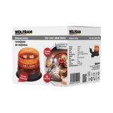 LED Tepe Döner Ikaz Lambası Cıvata+Vantuz ve Mıknatıs Bağlantılı 10 Fonksiyon 12/24V E-Belgeli 48W