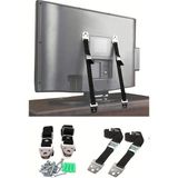 LED Tv Askısı Dolap Gardırop Büfe Kitaplık Sabitleme Bebek Çoçuk Koruma Deprem Güvenlik Kemeri (1 Takım 2 Kemer)