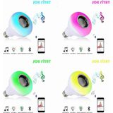 LED Uzaktan Kumandalı Bluetooth Hoparlör Rgb LED Ampul