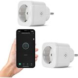 LED Wi-Fi Akıllı Priz Uzaktan Telefonla Kontrol Edilebilir 16 | Tuya, Google Asistant, Amazon Alexa Uyumlu (2)