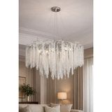 LED Yeni 80 cm Kristalağaç Kristal Lüx Avize Krom Renk Ithal Kasa