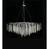 LED Yeni Model 100 cm Ağaç Kristal Lüx Salon Avize Krom Ithal Kasa
