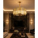 LED Yeni Model 50 cm Kristal Lüx Salon Avize Eskitme Renk Ithal Model