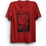LED Zeppelin 002, Rock Metal Tişört - Kırmızı