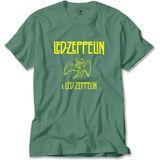 LED Zeppelin Angel Yeşil Tişört Liyada - XL
