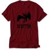 LED Zeppelin Black Angel Kırmızı Tişört