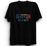 LED Zeppelin, Colourful Rock Metal Grup Tişörtü - Siyah - 12 - 13 Yaş