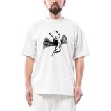 LED Zeppelin Icarus Angel Oversize Beyaz Tişört - M