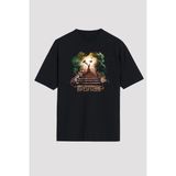 LED Zeppelin Siyah Unisex Oversize Tişört T-Shirt - M