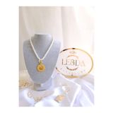 LE&DA Accessory Kişiselleştirilebilir Harfli Gemici Kilitli Kolye HARF VE İNCİ BOYUTUNU BELİRTMEYİ UNUTMAYINIZ