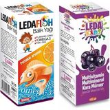 Ledapharma Ledafish Balık Yağı 150 Ml+Ledakids Sambu Kara Mürver Ekstresi 125 Ml