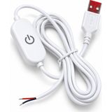 Ledarmy 5V USB Dokunmatik LED Anahtar Kablolu 1 Metre Beyaz Aç Kapa