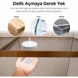 Ledarmy Hareket Sensörlü LED Anahtarı 12V-24V DC Panel Arkası Gizli İnsan Algılama Sensörü Ayrı Kontrol DuPont Bağlantılı Dolap Mobilya LED Sensör Anahtarı - Siyah