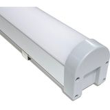 Ledarmy LED Kanal Profil Aluminyum 56x41mm sıva üstü Etanj Su Geçirmez Kasa 1 Metre 7895 Pleksi Kapak Yan Kapaklı Metal Tutucu - Gümüş