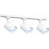 Ledarmy Modern 3’lü LED Ray Spot Aydınlatma Seti 30W Beyaz Monofaze Ray Sistem Ayarlanabilir Tavan Spotu 6400K Beyaz - 6400K - Beyaz