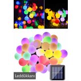 Leddukkani 50 Led 7 Metre Solar Renkli Led Işık Güneş Enerjili Bahçe Teras Balkon Ağaç Lambası Aydınlatması