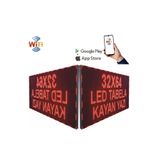 Ledeksis 32x64cm Cift Taraflı Led Tabela Kayan Yazi-wifi (TELEFONDAN YAZILAR DEĞİŞTİRİLEBİLİR)