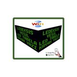 Ledeksis 32x64cm Cift Taraflı Yeşil Led Tabela Kayan Yazi-wifi (TELEFONDAN YAZILAR DEĞİŞTİRİLEBİLİR)