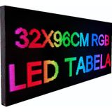 Ledeksis 32X96 cm Rgb LED Tabela Kayan Yazı-Wifi(Telefondan Yazılar Değiştirilebilir)